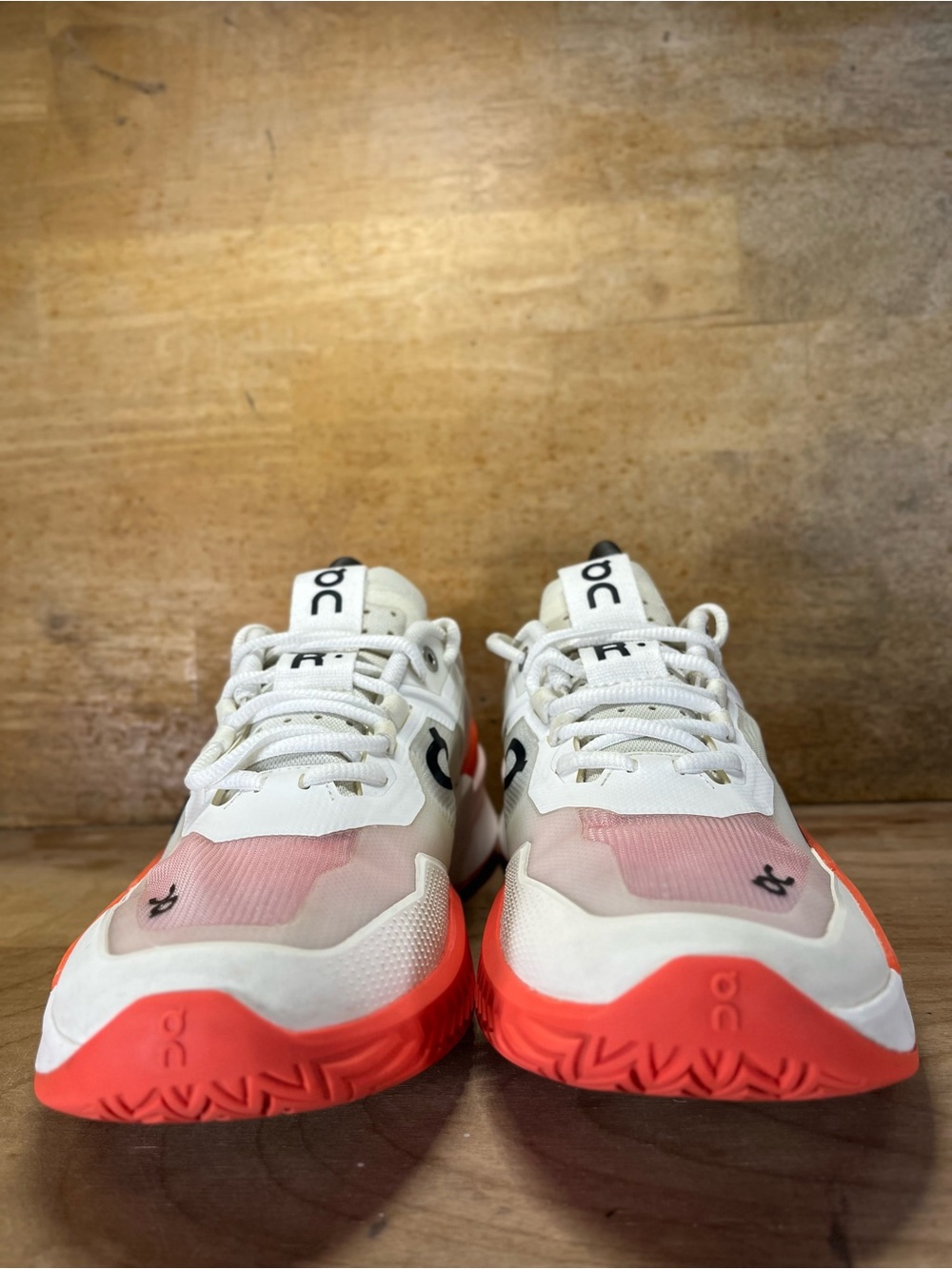 On Cloud The Roger Pro 2 Clay Womens Size 9 Tennis Shoes Sneakers White Orange - Picture 2 of 13